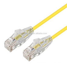 Narrow Profile Boot Design Ultra-slim Cat6 Cat6a 28AWG UTP Ethernet Network Cable